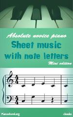 Sheet Music with Note Letter ebook cover